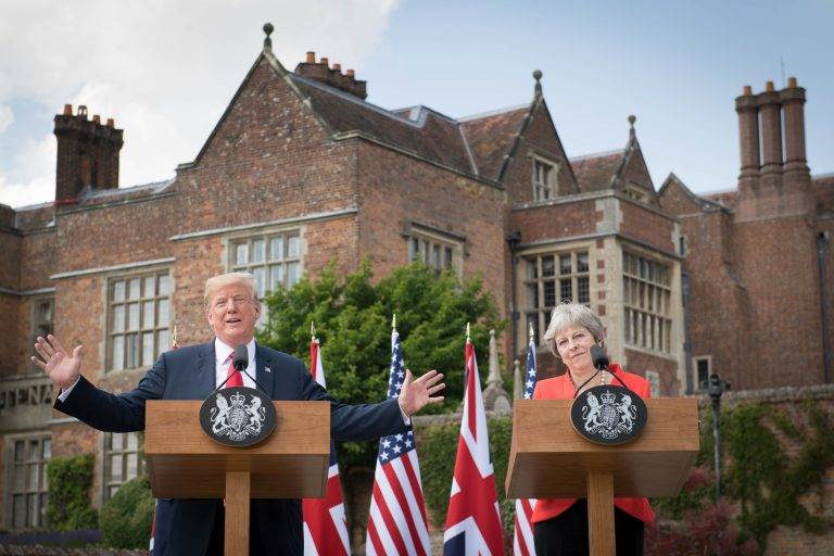 În imagini: Vizita lui Trump în Marea Britanie
