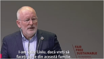 Timmermans către Dragnea: ”Dacă vreţi să fiți parte din această familie, trebuie să-i respectaţi valorile”