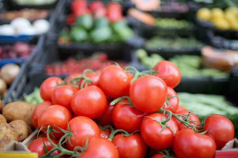 LONDON, UNITED KINGDOM - MAY 23: Fruit and vegetables are displayed for sale at a grocers shop on May 23, 2014 in London, United Kingdom. Researchers at University College London recently said that eating 'five-a-day' of fruit and vegetables should be increased to seven. The study involving 65,226 men and women concluded that lifestyles which included at least seven-a-day reduced the chances of serious health issues. (Photo by Christopher Furlong/Getty Images)