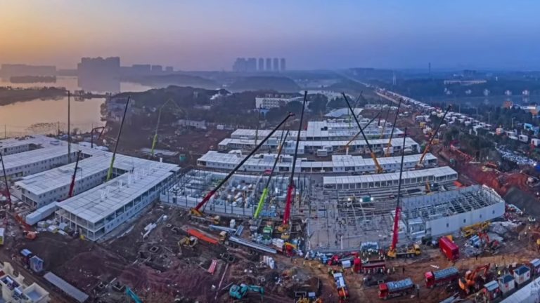 VIDEO | Cum s-a construit spitalul din Wuhan în doar zece zile