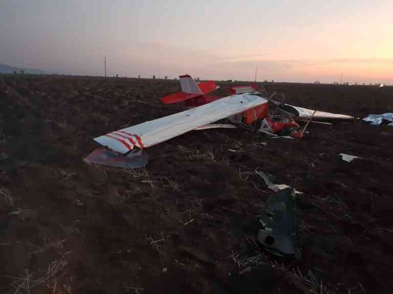 Un avion de mici dimensiuni s-a prăbușit în zona localității Șiria. Două persoane au murit